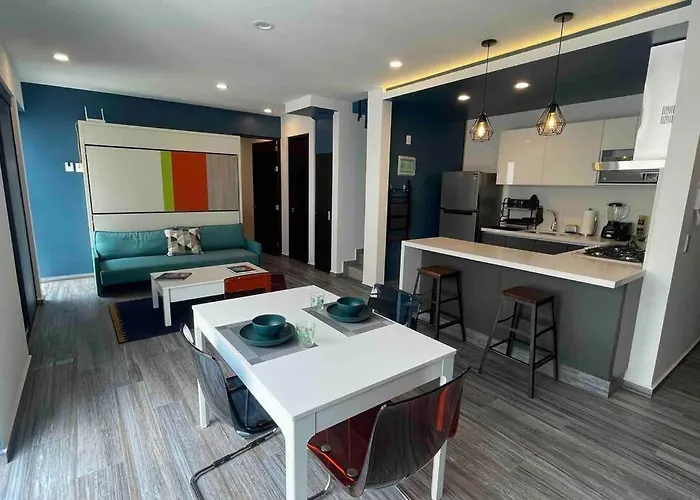 Loft Mixcoac Cerca De Todo - Trabajo O Descanso - Alberca Y Gym Apartamento *