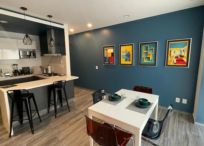 Apartamento Loft Mixcoac Cerca De Todo - Trabajo O Descanso - Alberca Y Gym